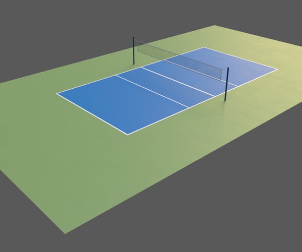 ArtStation - PBR Volleyball Court Floor and Net | Game Assets