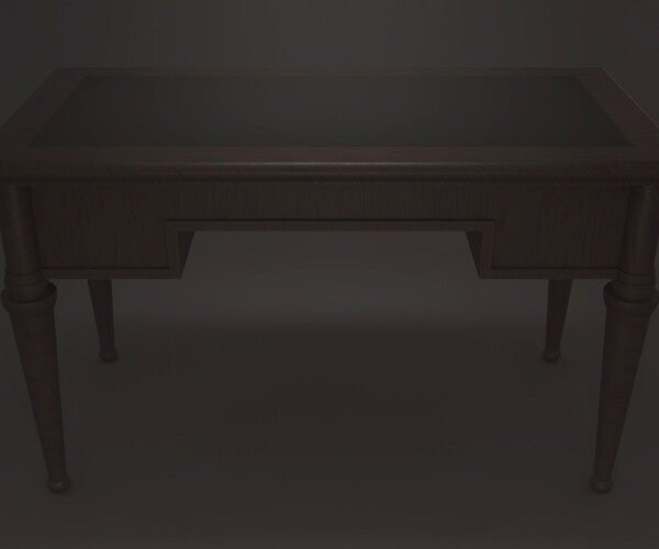 ArtStation Classic Office Desk Game Assets
