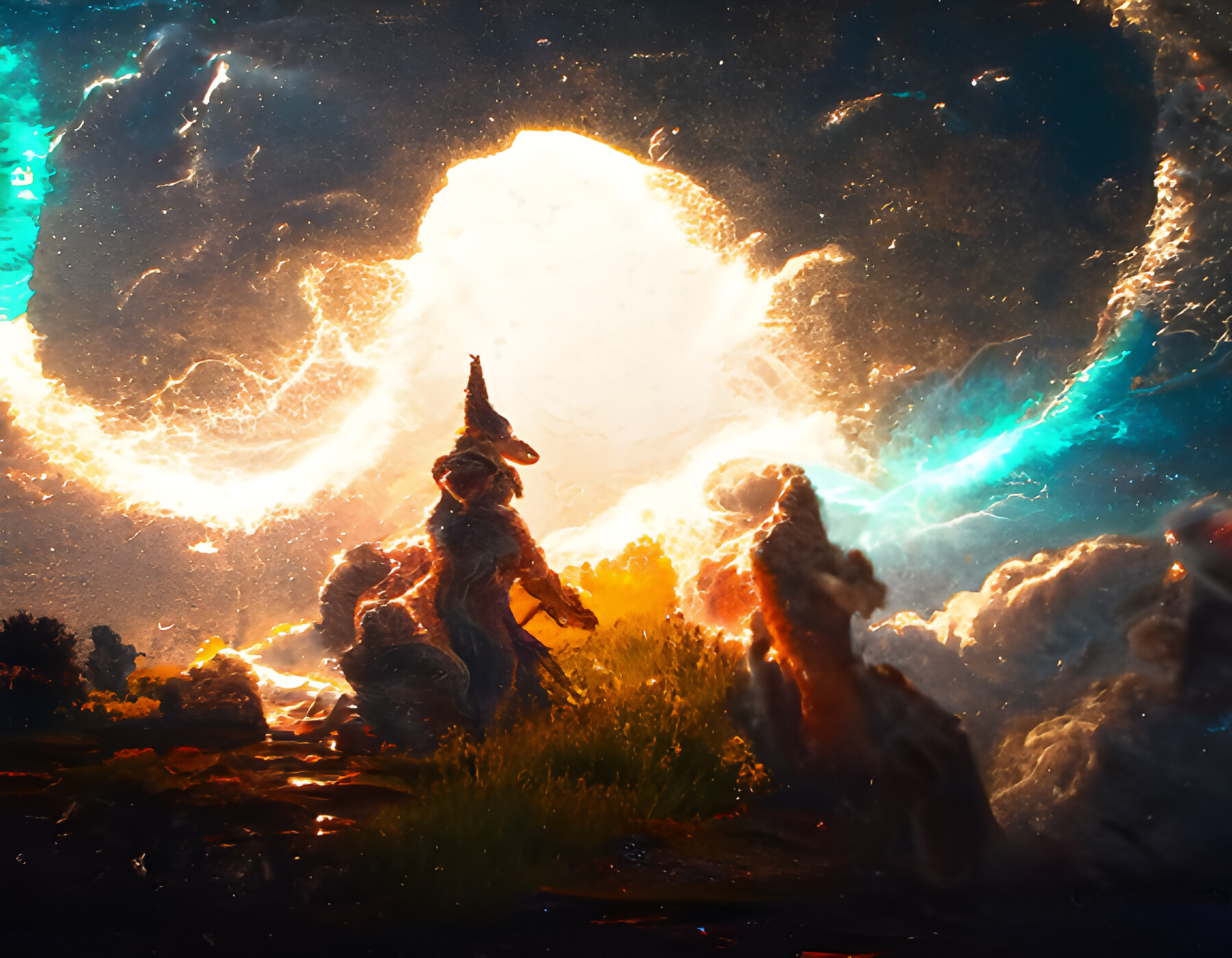 Artstation Cosmic Fantasy Landscape Artworks