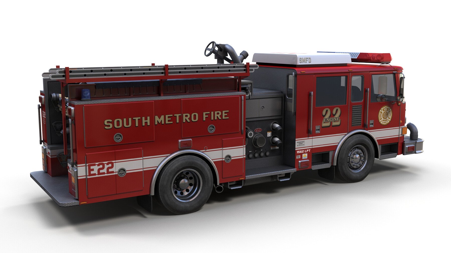 ArtStation - Seagrave marauder fire truck | Game Assets