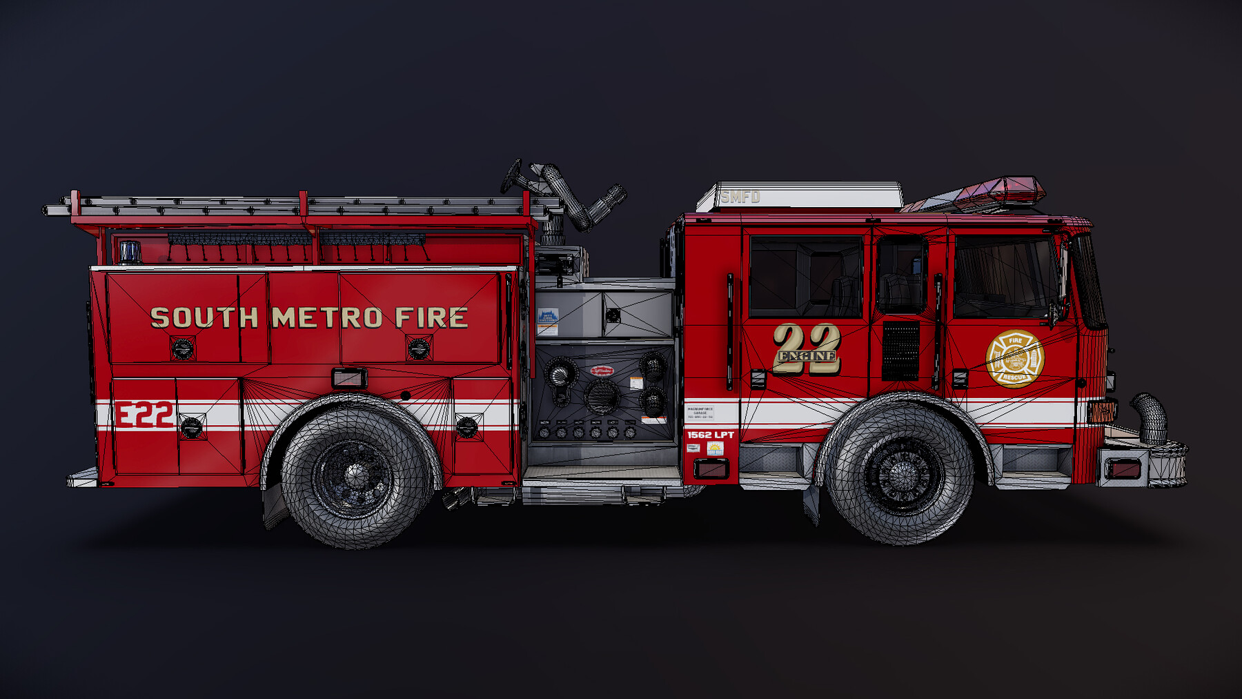 ArtStation - Seagrave marauder fire truck | Game Assets