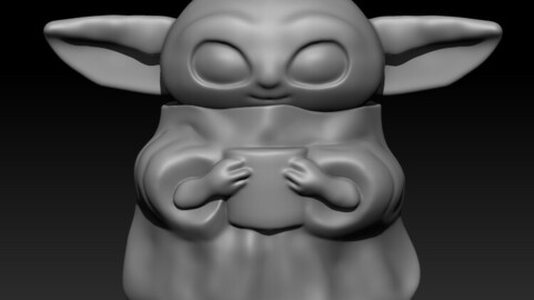 STL Baby Yoda 3D Printing