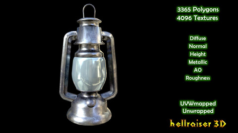 Mine Lantern - PBR - Textured