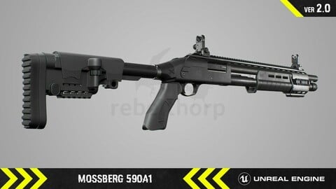 Mossberg 590A1 - Animated FPS Weapon [ Unreal Engine ]