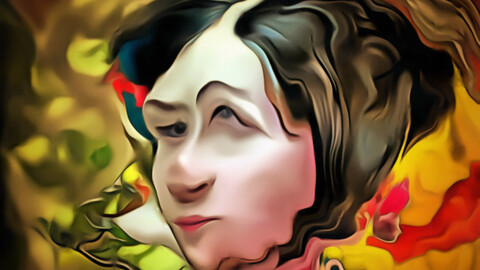 Surreal lady portrait