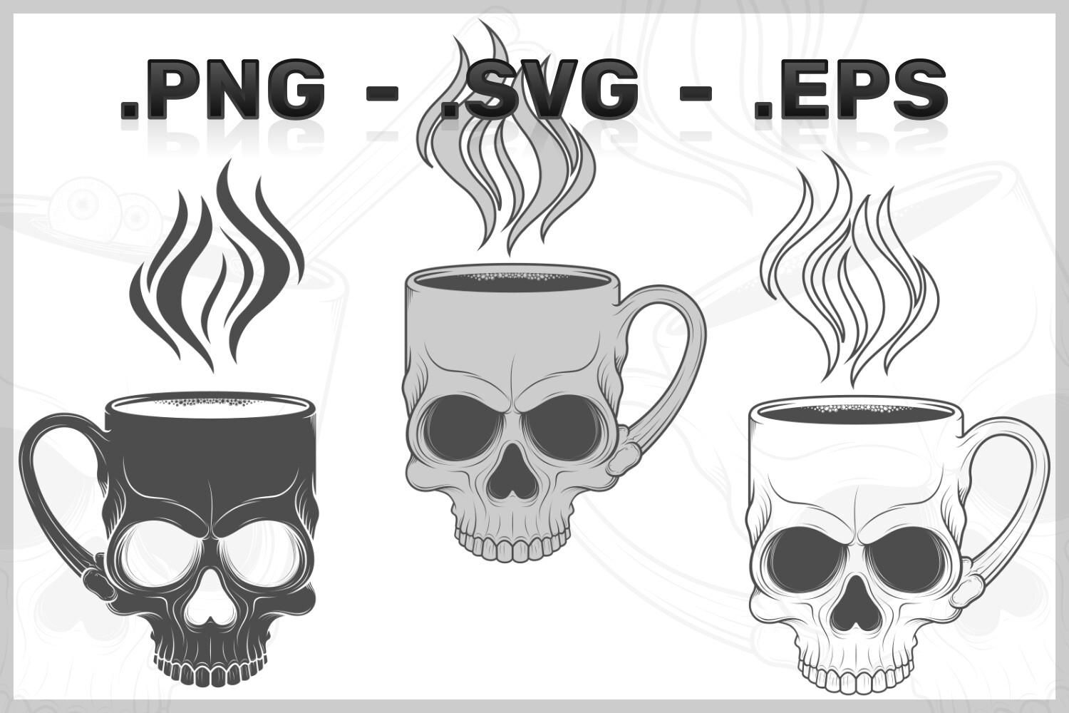 ArtStation - Coffee Cup Shaped Human Skull Vector Design | Artworks