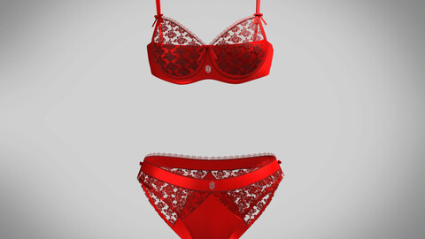 Ladies Lingerie Set-Sateen