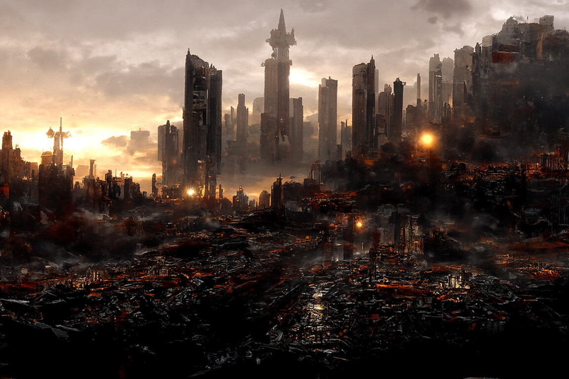 ArtStation - Apocalyptic city scape | Artworks