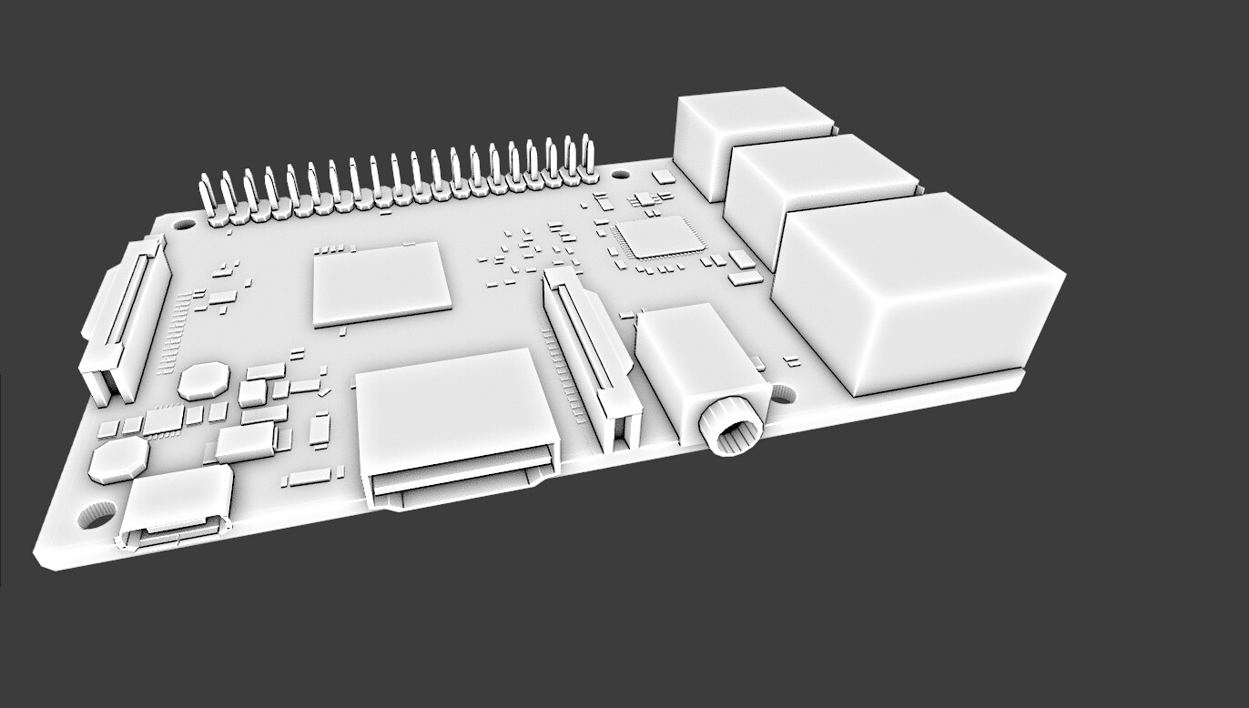 ArtStation - Raspberry Pi 4 Model B