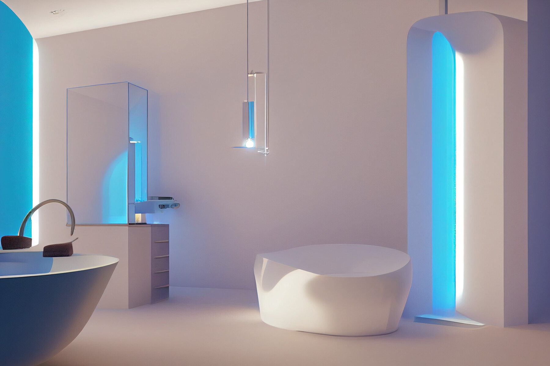 ArtStation - Modern bathroom design 2022 - futuristic | Artworks