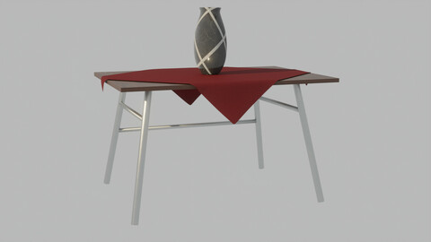 Mesa con florero