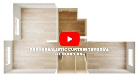 Realistic curtain tutorial | Floorplan