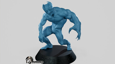Asymmetric Monster 3D print model