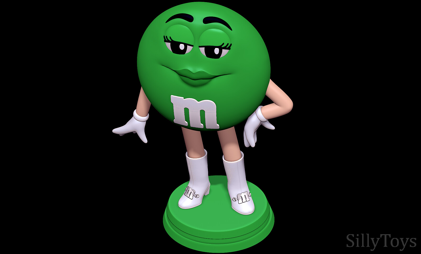 green m&m