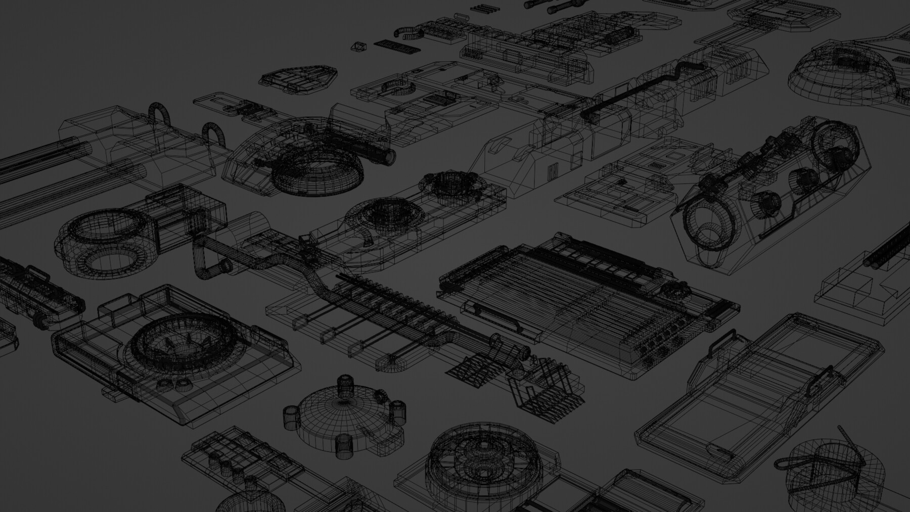 ArtStation Scifi Kitbashing Set 3 Resources