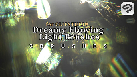 2 Dreamy Flowing Light Brushes for ClipStudioPaint/18 PNG images