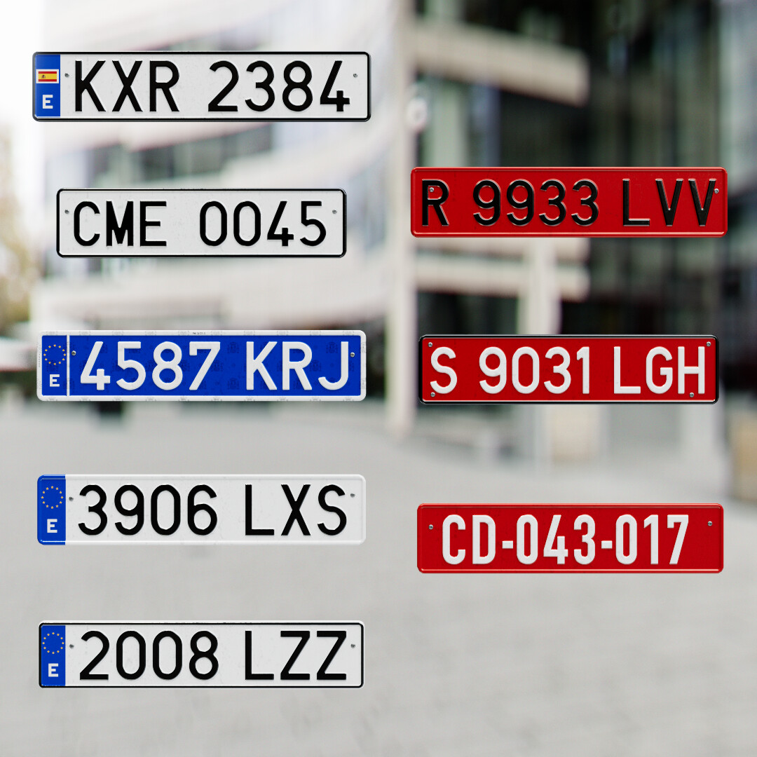 number plate meaning in spanish