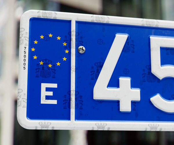 ArtStation Spanish Number Plate GENERATOR (Real World Details