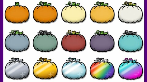 ArtStation - Twitch Sub Badges: Pumpkins