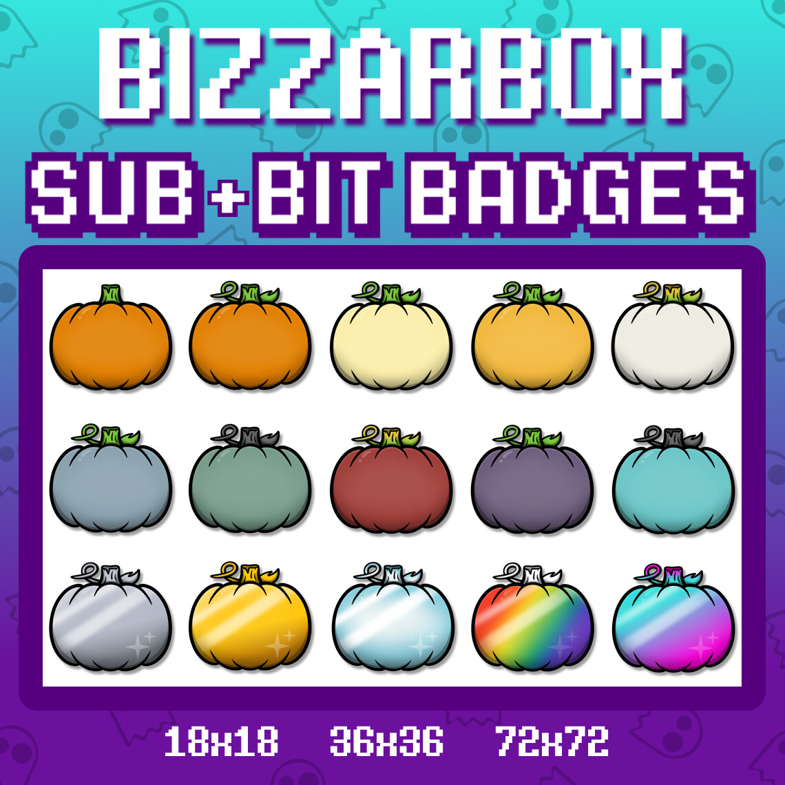 ArtStation - Twitch Sub Badges: Pumpkins