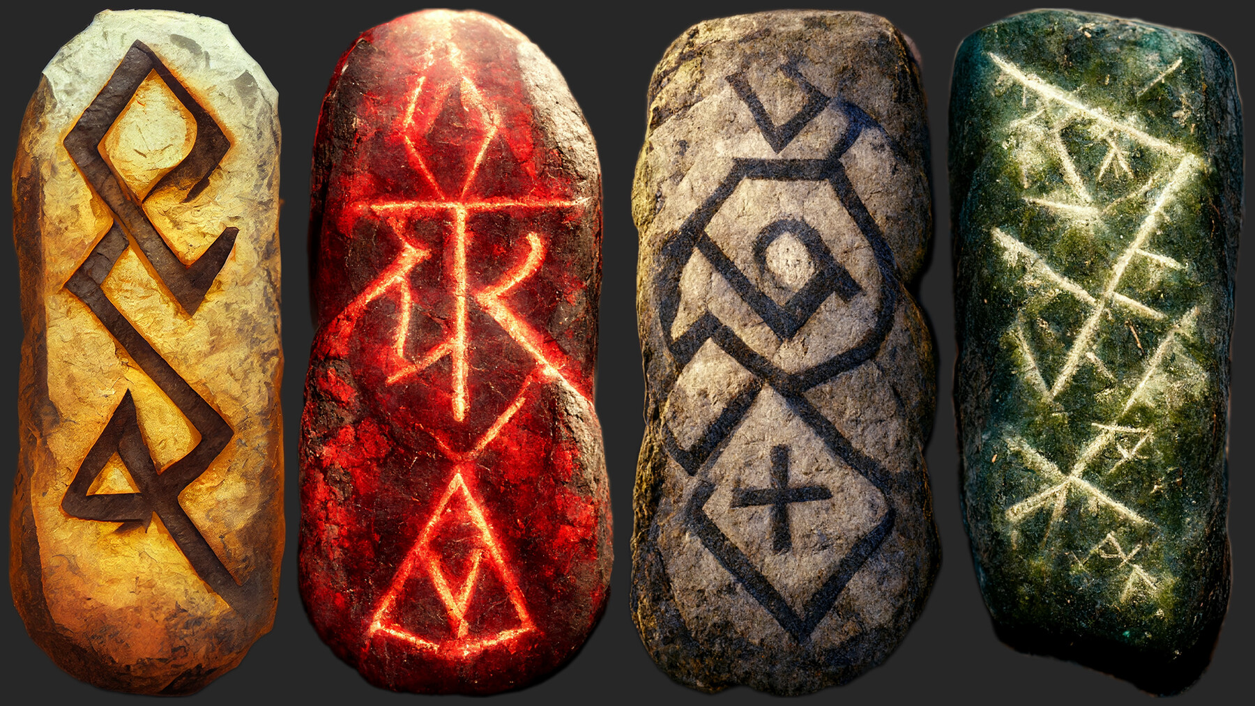 ArtStation 100 Runestone Pack Game Assets