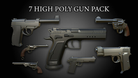 7 High Poly Gun Pack