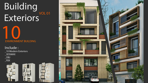 10+Exterior building for environment design
