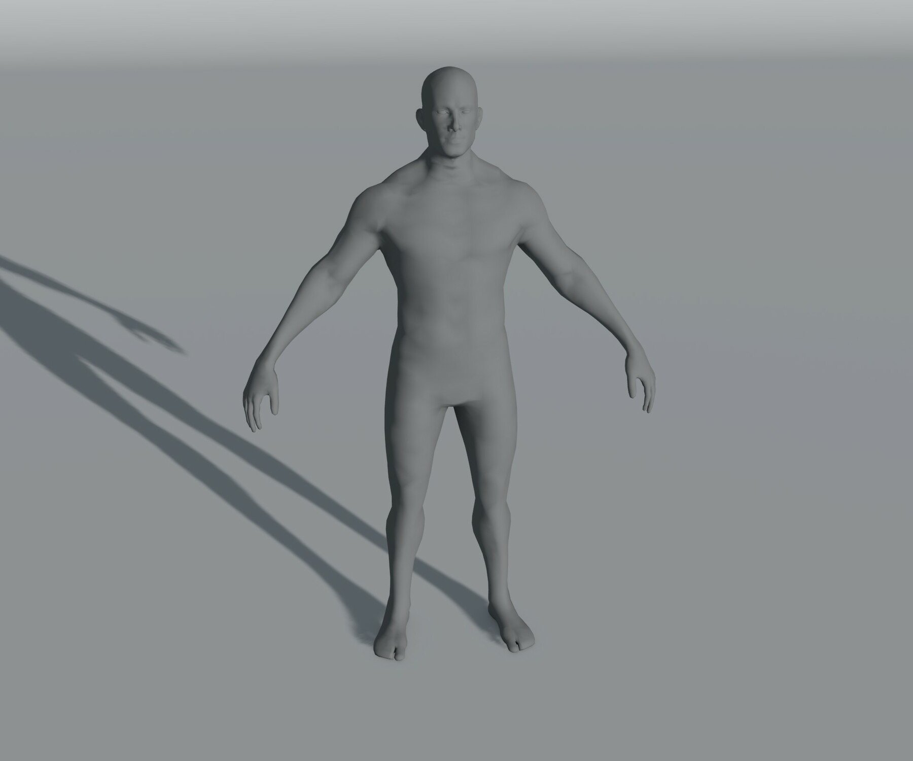 Male Body Base Mesh 28 Animations 3D Model 5k Polygons