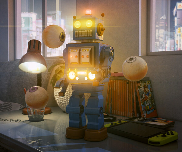 ArtStation 3D Lofi HipHop Background Music Game Assets