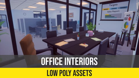 Low Poly Office Interiors