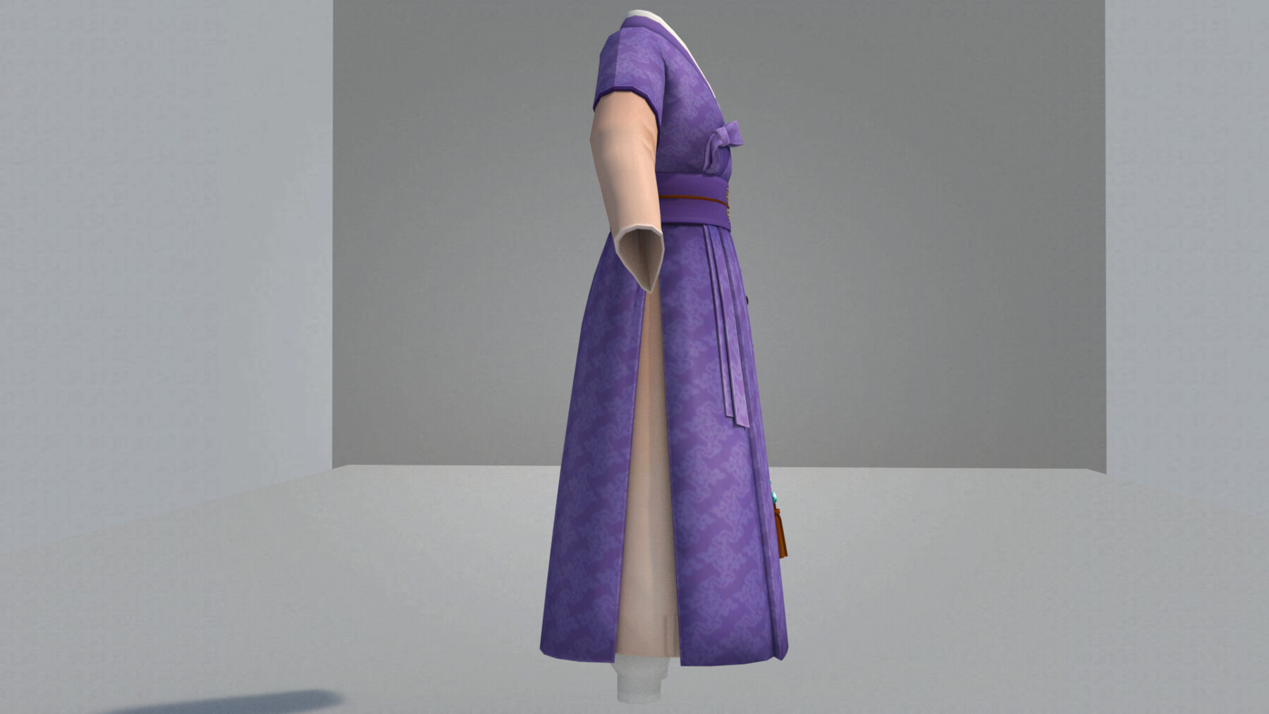 ArtStation - Ancient purple robes cartoon clothing suits Velcro suits ...
