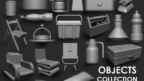 Objects Collection IMM Brush Pack (21 in One)