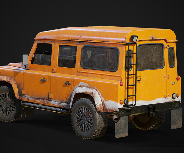 ArtStation - Land Rover Defender Model (game-ready) | Game Assets