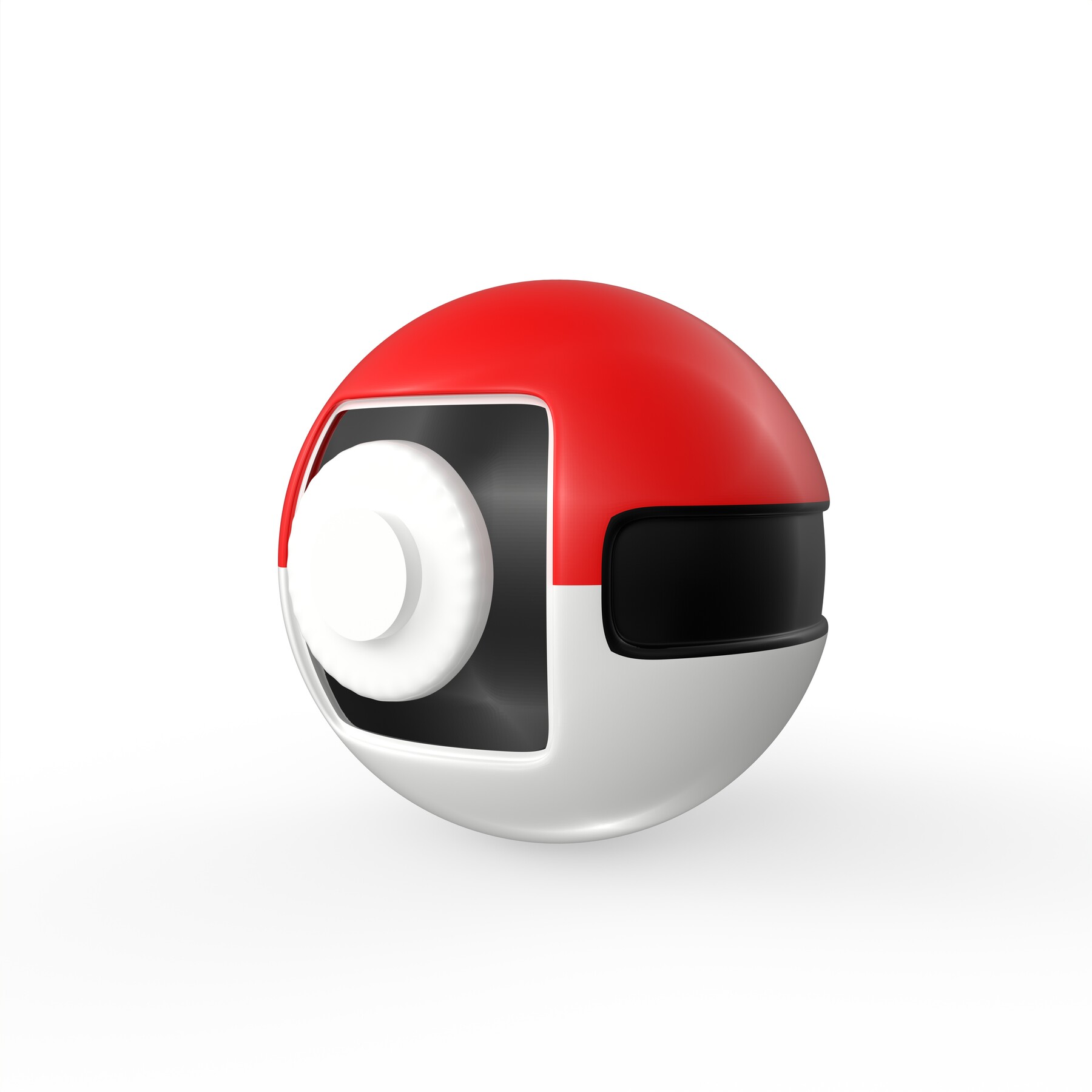 Basic Pokeball, 3D CAD Model Library