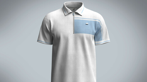Men's Polo Shirt With Zipper