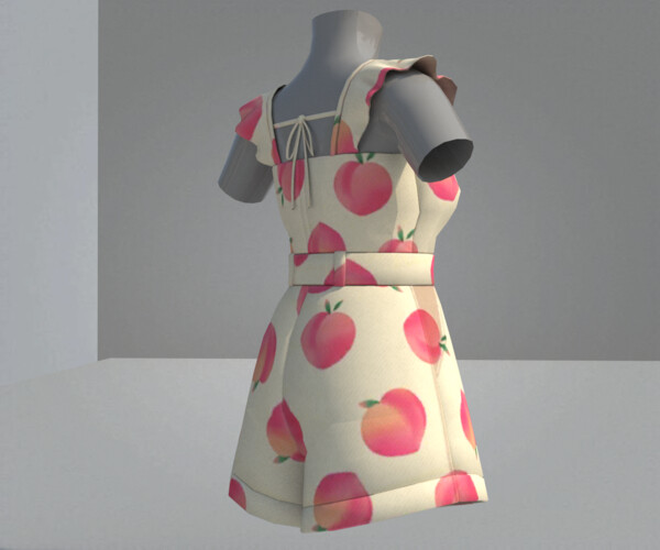 ArtStation - Peach design coat shorts | Resources