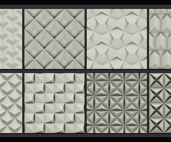 ArtStation - 100 Geometric Pattern Brushes, 4K Alphas, and 3D Models ...