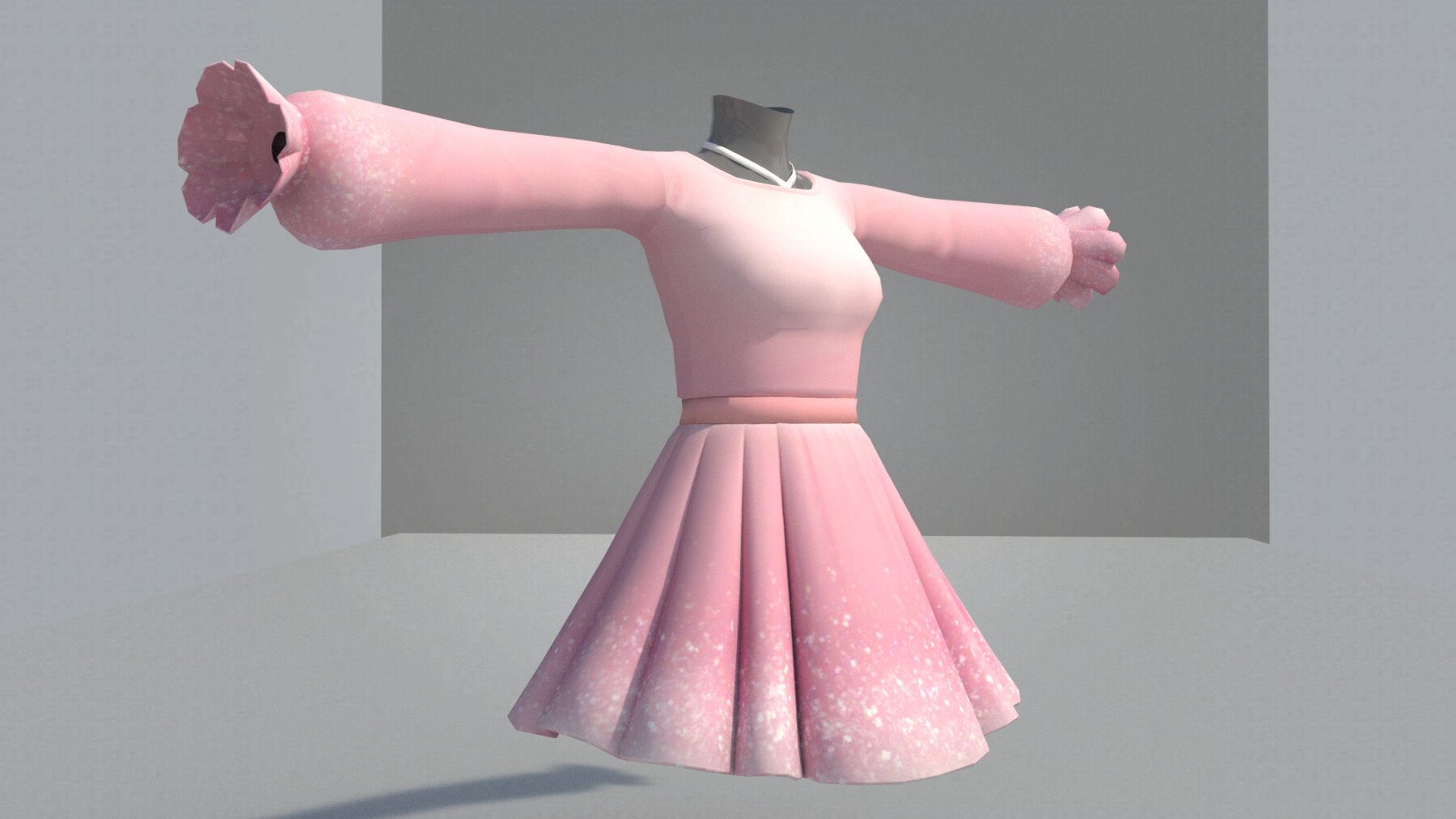 ArtStation - Pink pure noble dress | Resources