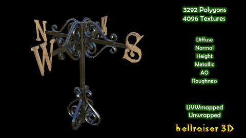 Direction Sign - PBR - Textured