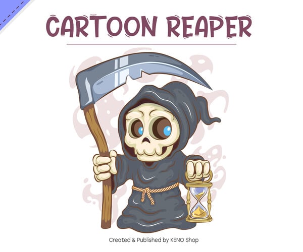 ArtStation - Cute Cartoon Reaper. Crafting, Sublimation. | Artworks