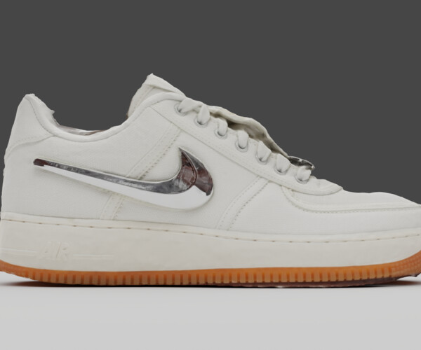 ArtStation - Nike Air Force 1 Low Travis Scott Sail | Game Assets