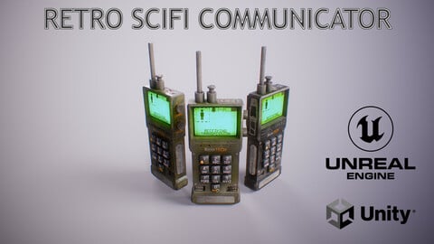 PBR Retro Sci-Fi Communicator