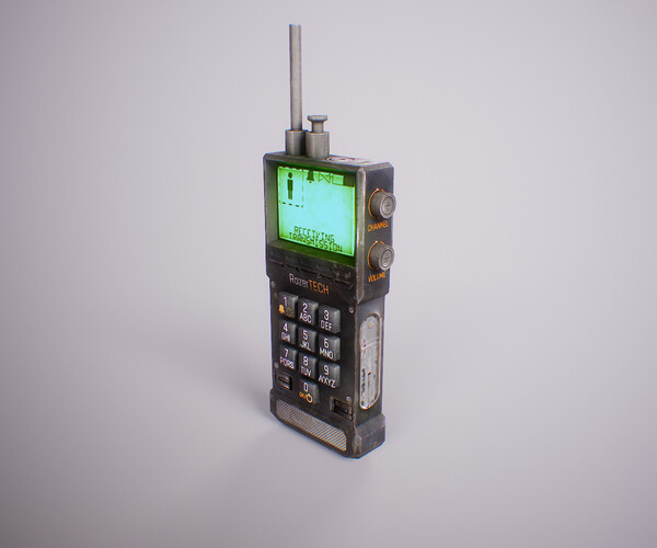 ArtStation - PBR Retro Sci-Fi Communicator | Game Assets