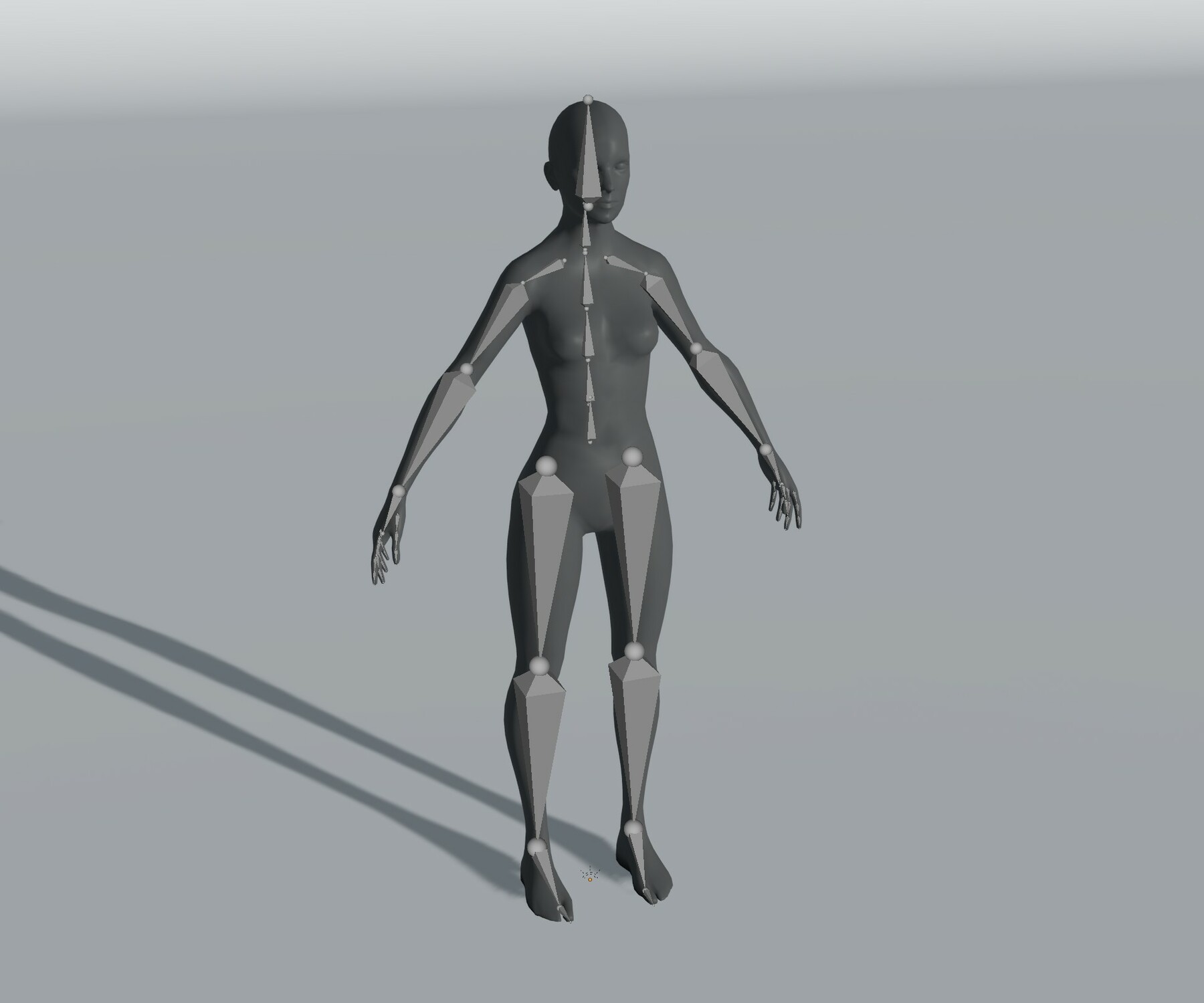 Artstation Female Body Base Mesh 28 Animations 3d Model 5k Polygons Game Assets