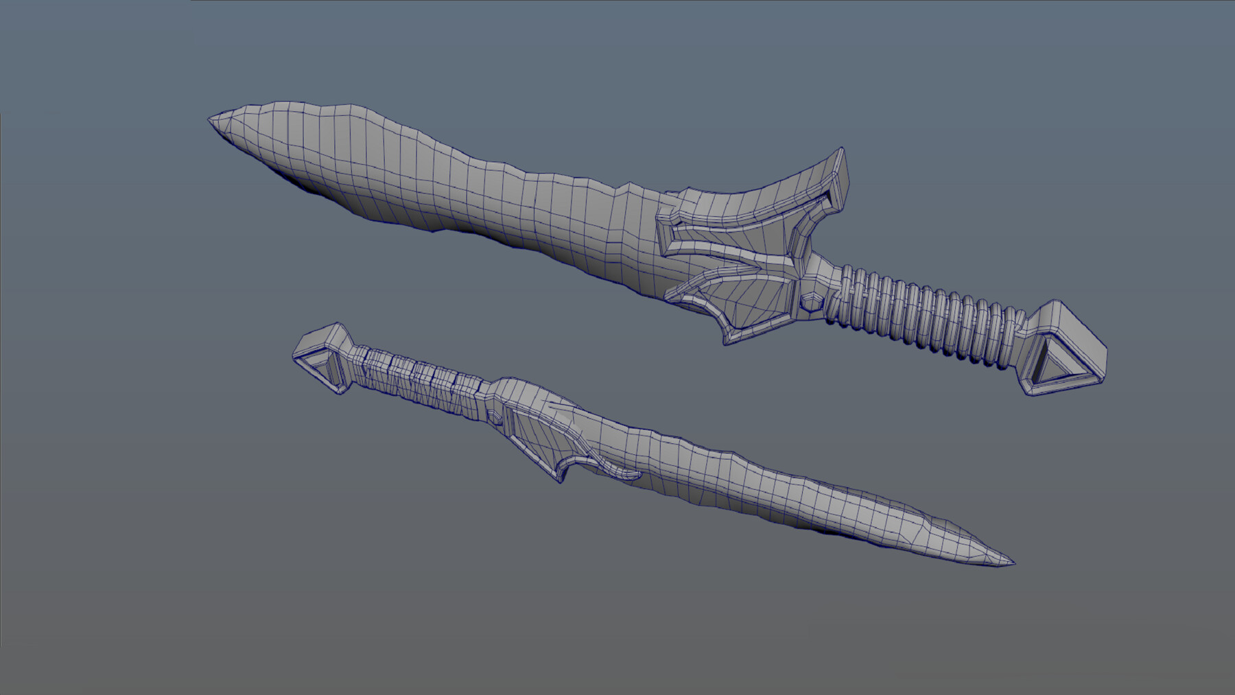 ArtStation - Stylized Fantasy Sword dagger PBR game ready Low-poly 3D ...