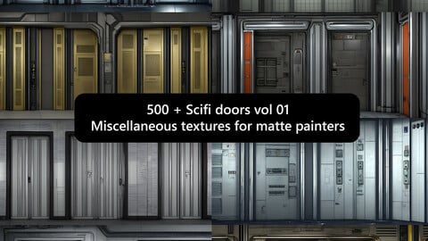 500 + Scifi doors vol 01 - Miscellaneous textures for matte painters