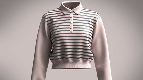 Ladies Long Sleeve Polo Shirt