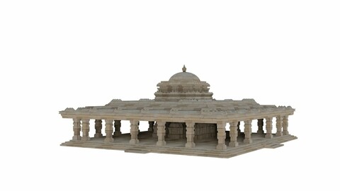 Ancient_Temple_2 created using blender. Also compatible with Unreal Engine.