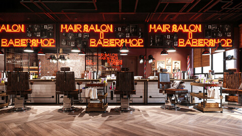 Barber shop design 01