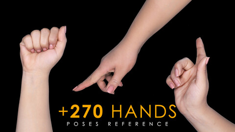 Hands poses reference , 270+ high quality images